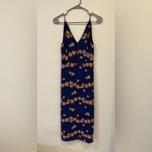 Scotch & soda floral chiffon midi slip dress